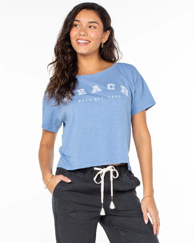 Beach Collegiate T-Shirt - Infinity Blue