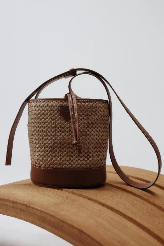 Beam Woven Bucket Bag