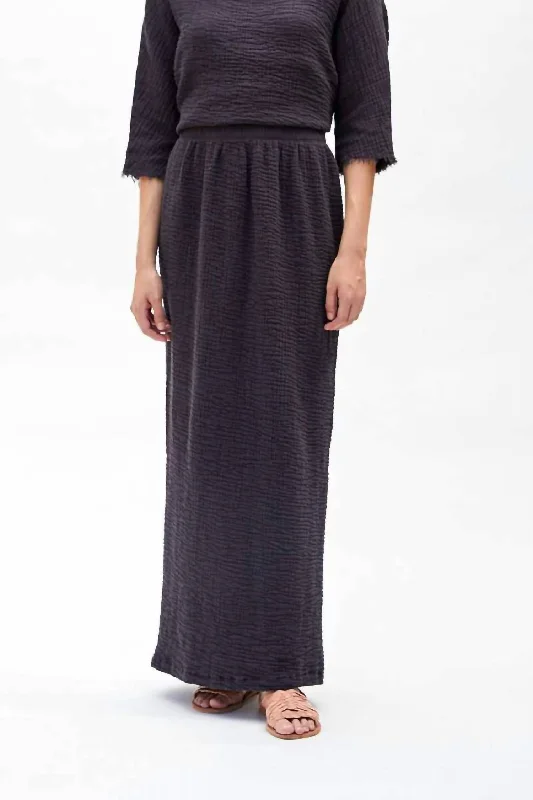 Long Skirt In Graphite