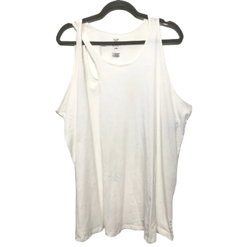 White Top Sleeveless Livi Active, Size 26