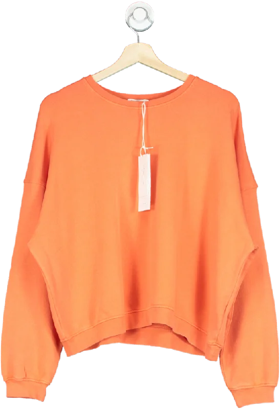 American Vintage Orange Hapylife Sweatshirt UK S