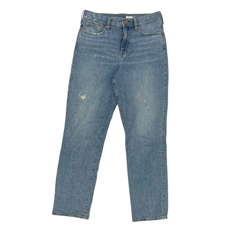 Jeans Straight By J. Crew In Blue Denim, Size:6