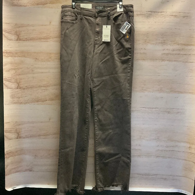 Jeans Straight By Judy Blue In Brown, Size: 12