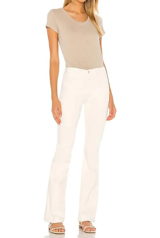 Joplin High Rise Flare Jeans In Vintage White