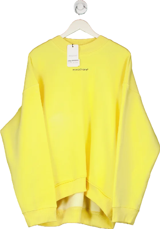 Monochrome Yellow Oversize Sweatshirt UK Onesize