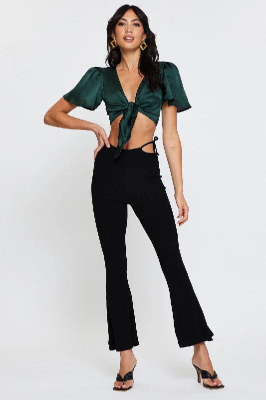 Black Flare Pants