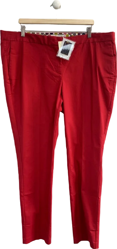 Boden Red Bistro Trouser Size 22L