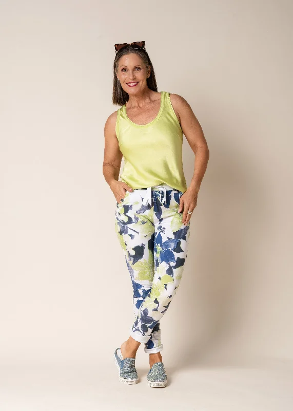 Brittny Pants in Lime Splice