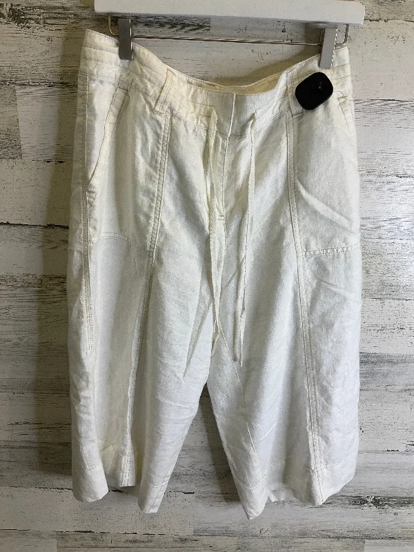 Capris By Ann Taylor In Cream, Size: 10