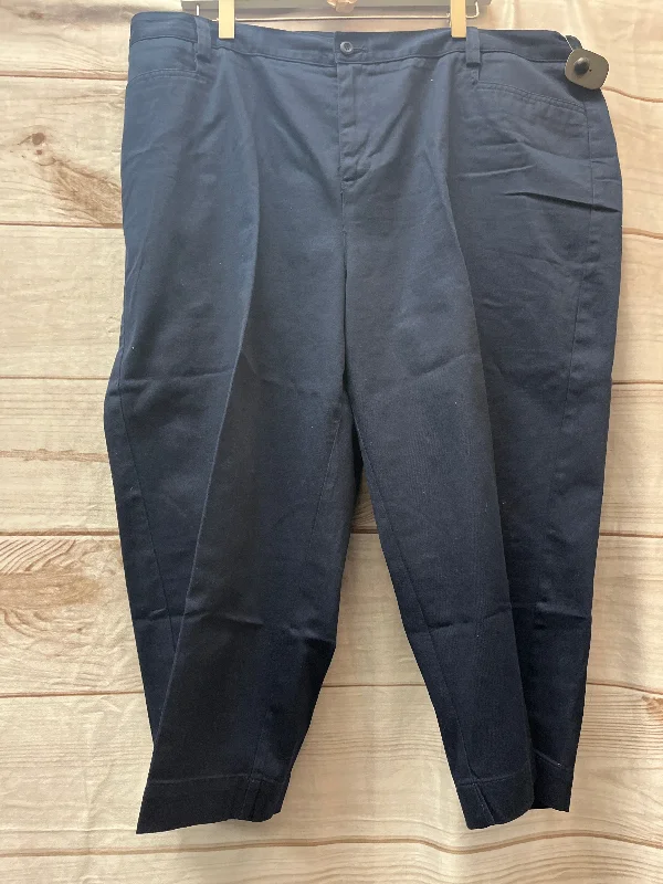 Capris By Cj Banks In Navy, Size: 20