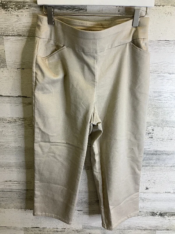 Capris By Croft And Barrow In Tan, Size: 8