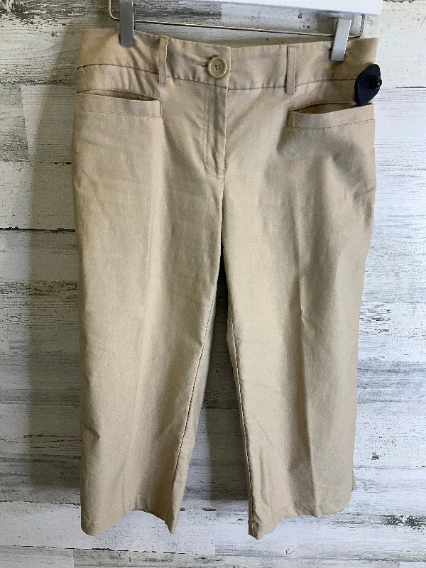 Capris By Dalia In Beige, Size: 8