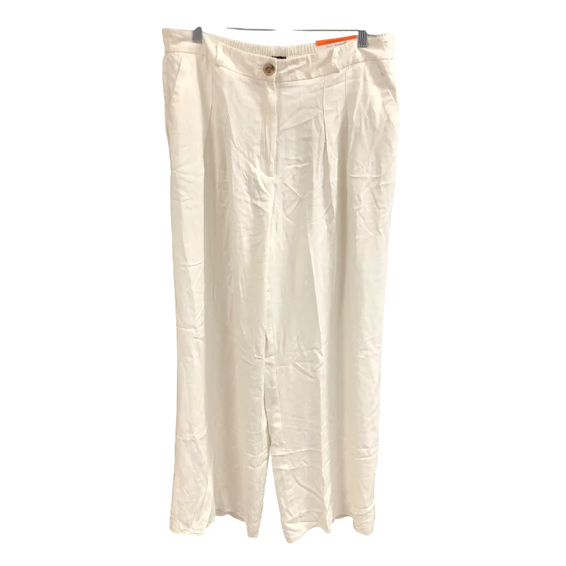 Pants Wide Leg By Worthington In Cream, Size: L