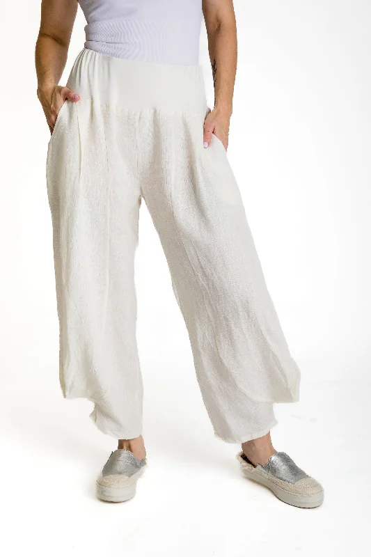 Roselani Linen Pants in Cream