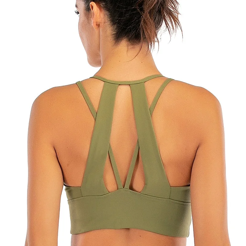 Beauty back yoga bra