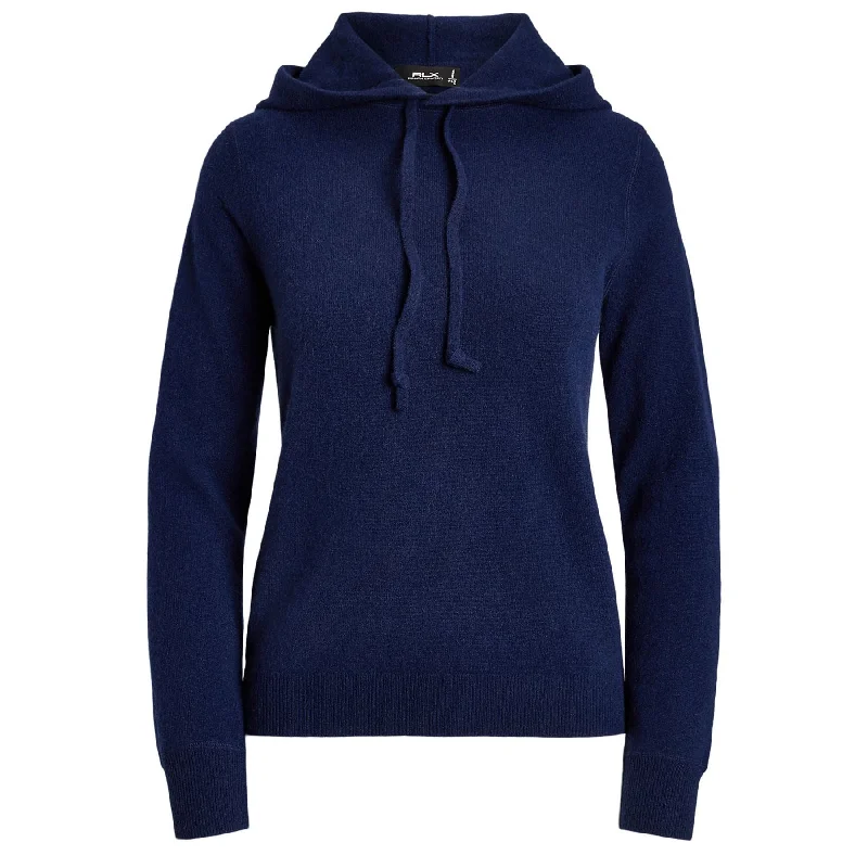 Womens RLX Cashmere Hoodie Refined Navy - AW24