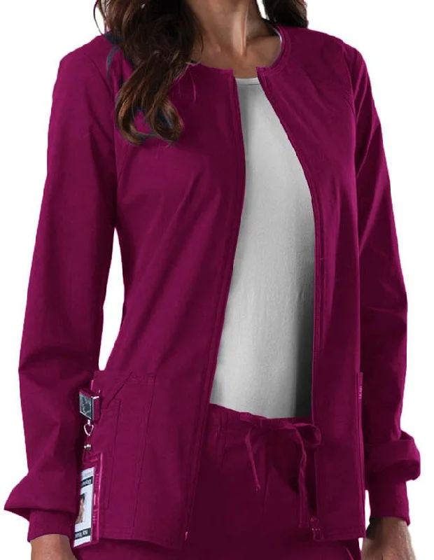 Cherokee Workwear Women's Zip Front Warm Up Jacket