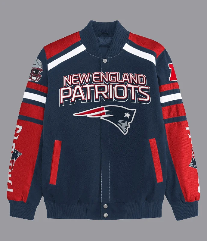 New England Patriots Power Forward Racing Jacket