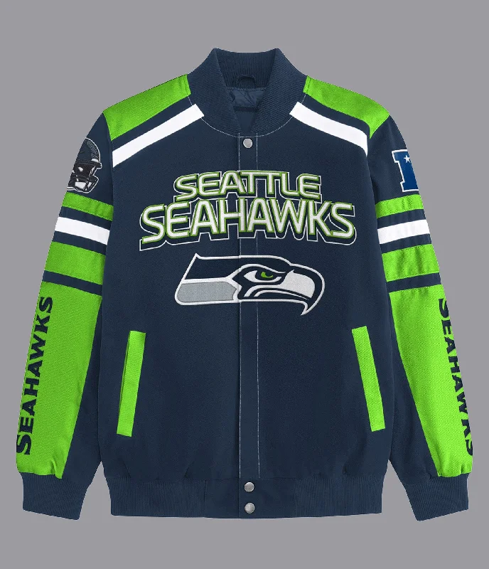 Seattle Seahawks Power Forward Racing Jacket