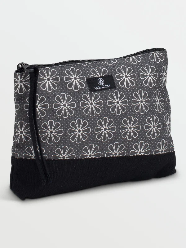 Schoolyard Canvas Pouch - Black/White