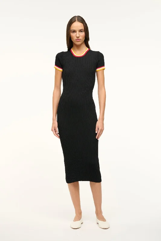 THE STAUD NFL COLLEEN DRESS | 49ERS BLACK