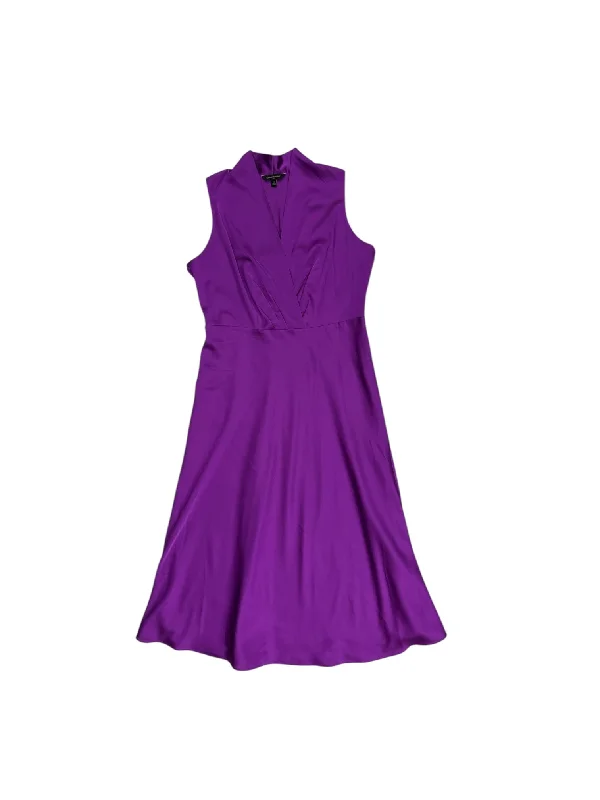 Dress Casual Maxi By Banana Republic In Purple, Size: 12