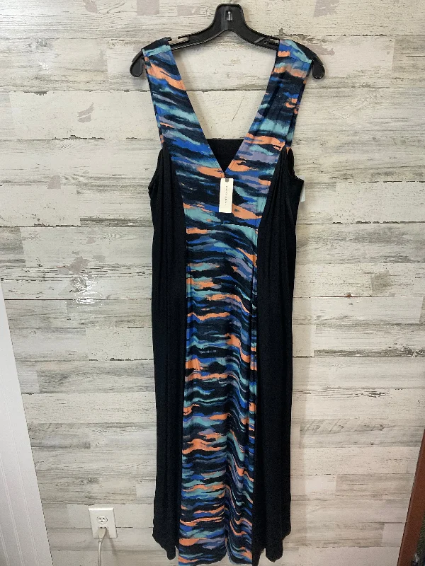 Dress Casual Maxi By Maeve In Black, Size: L