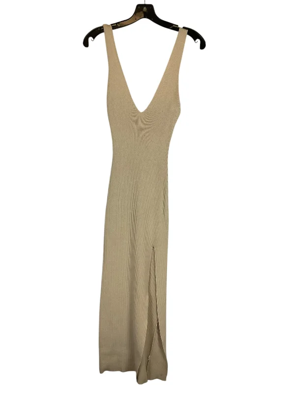 Dress Casual Maxi By Nasty Gal In Cream, Size: 4