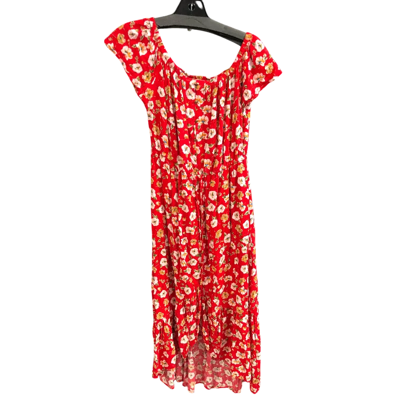 Dress Casual Midi By INDIGO ROSE In Red, Size: M