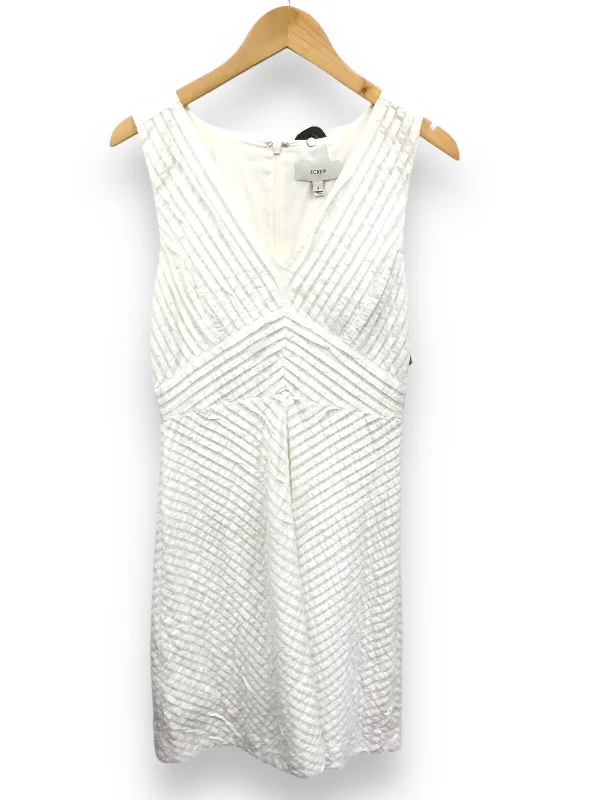 Dress Casual Midi By J. Crew In White, Size: M