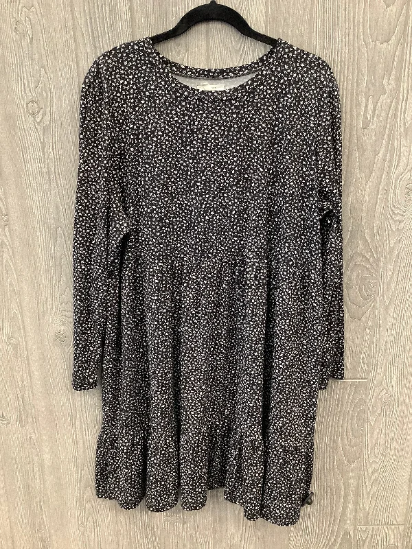 Dress Casual Midi By Maurices In Black, Size: 1x