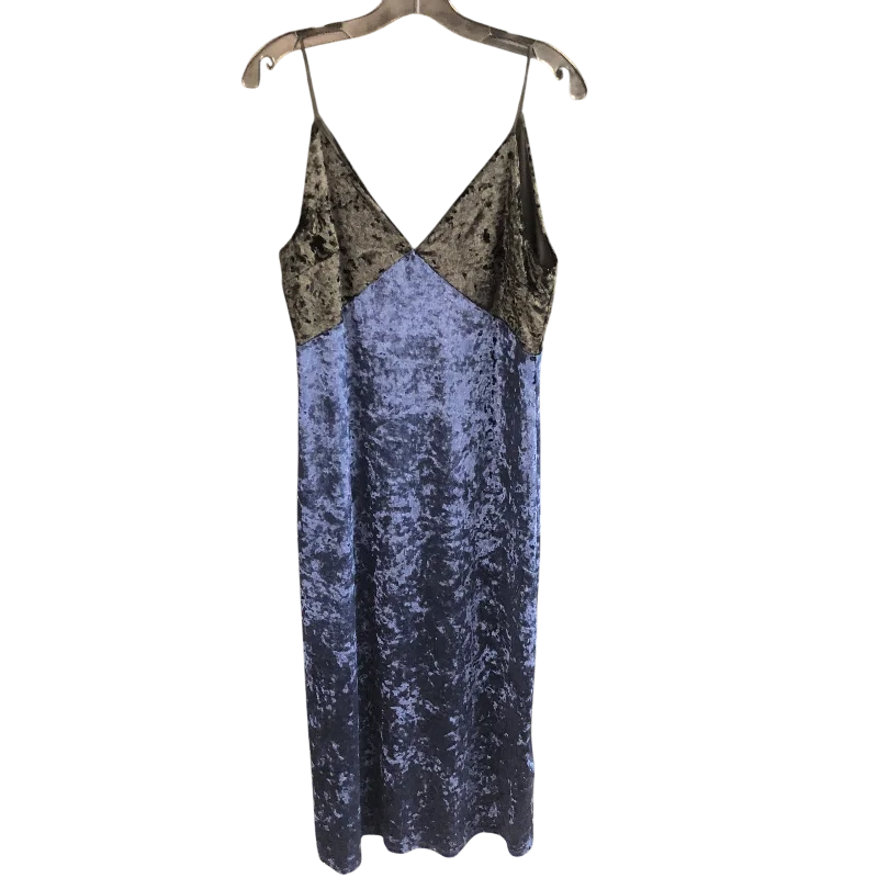 Dress Casual Midi By nsr In Blue, Size: M