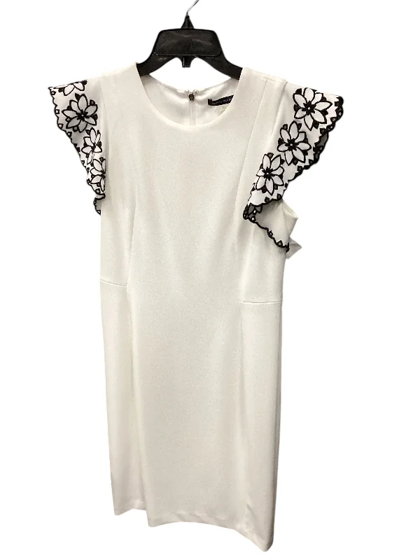 Dress Casual Midi By Tommy Hilfiger In White, Size: 6