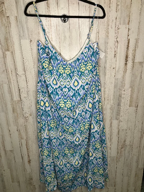 Multi-colored Dress Casual Maxi Cmc, Size 2x