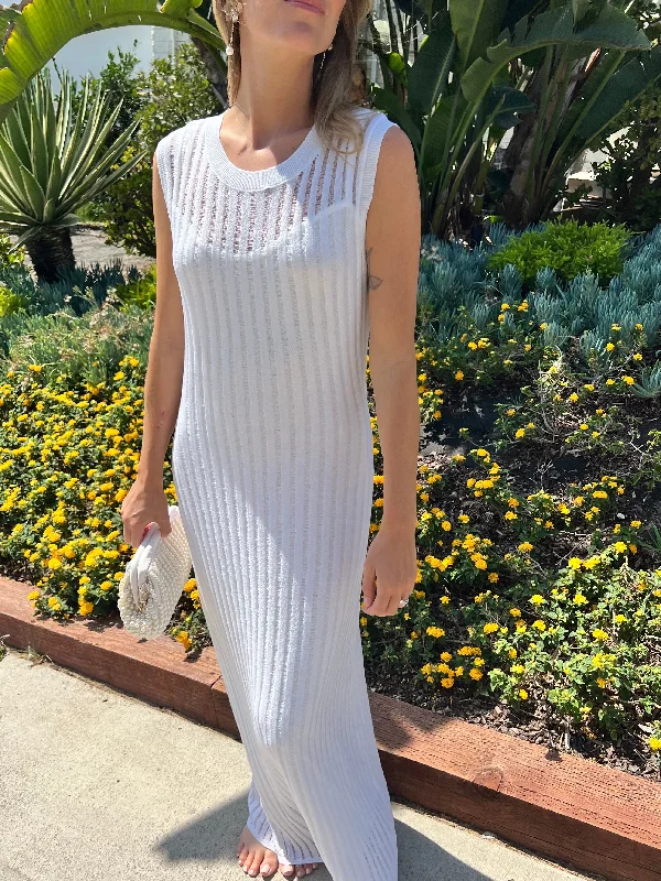 Whitney White Maxi Dress