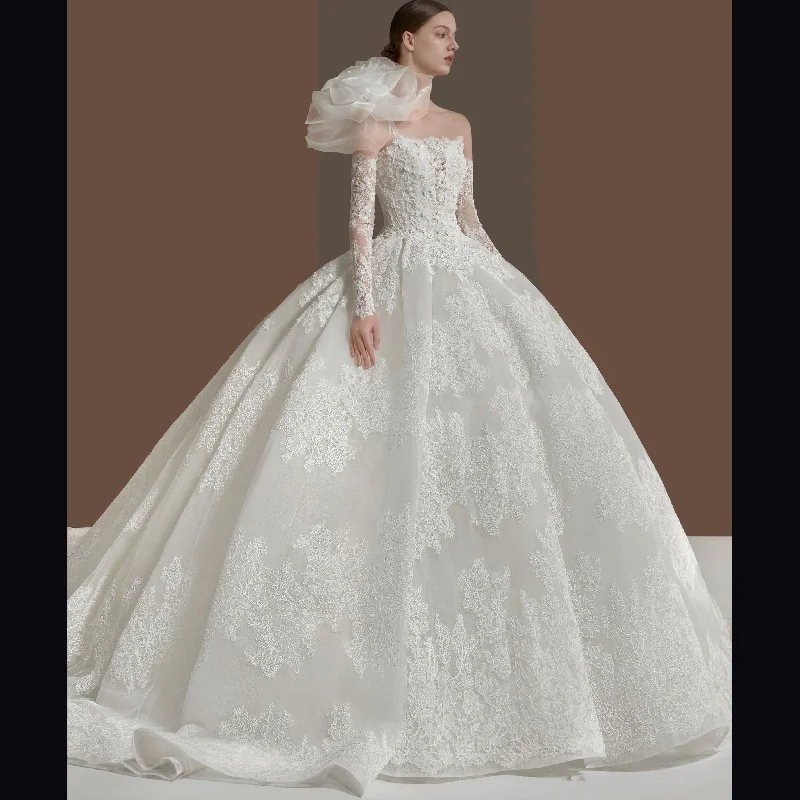 Floral Lace Bridal Gowns & Ball Gown Wedding Dresses